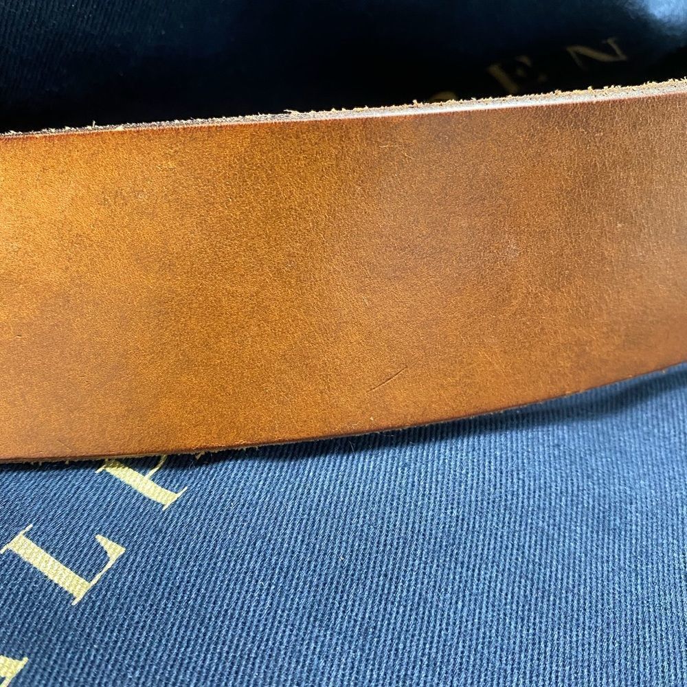 Ralph Lauren Brown Vachetta & Gold Tone Equestrian Stirrup Belt - Picture 8 of 16